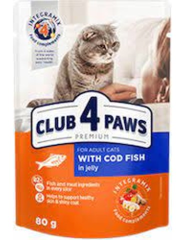 CLUB 4 PAWS CAT POUCH ADULT JELLY ΜΠΑΚΑΛΙΑΡΟΣ