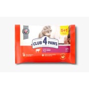 CLUB 4 PAWS CAT ADULT POUCH MULTIPACK JELLY ΒΟΔΙΝΟ