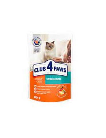 CLUB 4 PAWS CAT POUCH STERILISED JELLY ΚΟΥΝΕΛΙ
