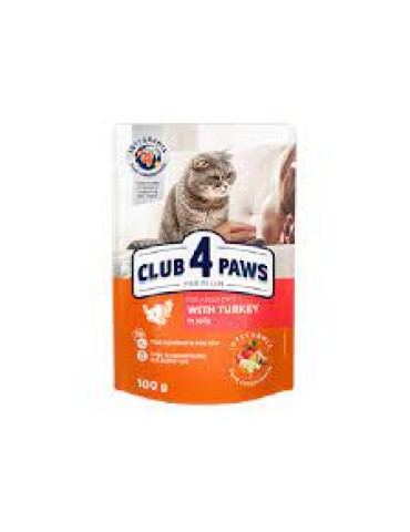 CLUB 4 PAWS CAT ADULT POUCH JELLY ΓΑΛΟΠΟΥΛΑ