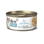 BRIT CARE CAN ΤΟΝΟΣ ΜΕ ΓΑΡΙΔΕΣ -PATE FOR STERILISED