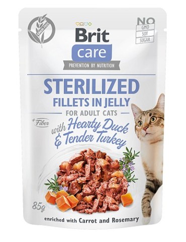 BRIT CARE POUCH JELLY ΠΑΠΙΑ &  ΓΑΛΟΠΟΥΛΑ FOR STERILISED